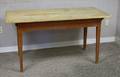 Scrubtop Red Stained Taperleg Table
