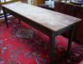 Long Scrubtop Greenpainted Farm Table