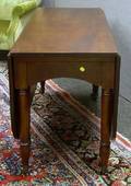 Late Federal Cherry Deep Dropleaf Dining Table