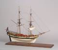 1941 Carved and Painted Wooden Sailing Ship Model Fair American