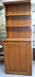 Country Pine Stepback Hutch
