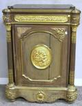 Napoleon III Marbletop Ormolumounted Brass Inlaid Kingwood Side Cabinet