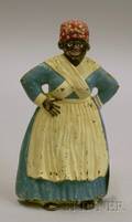 Painted Cast Iron Mammy Doorstop