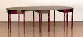 Sheraton mahogany three part dining table ca 1820