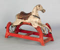 Painted hobby horse late 19th c