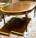 Stickley Federalstyle Inlaid Mahogany and Mahogany Veneer Dining Table