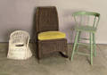 Wicker childs potty chair