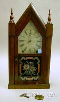 Mahogany Veneered Steeple Clock