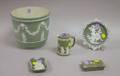 Five Light Green Jasperware Articles