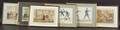 British School 19th Century Lot of Six Satirical Prints Including Works by George Cruikshank British 17921878