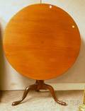 Chippendalestyle Mahogany Tilttop Tea Table