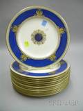 Set of Twelve Wedgwood Porcelain Dinner Plates