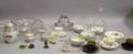 Lot of Assorted Glass Ceramic and Hardstone Tableware Items