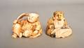 Two Japanese carved netsuke