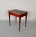 French mahogany brass mounted twodrawer table