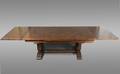 Jacobean Style Oak Parquetry Draw Leaf Table