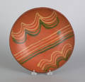 Pennsylvania redware pie plate 19th c