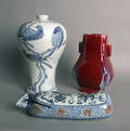 Two Contemporary Chinese porcelain vases