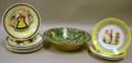 HispanoMoresque Faience Bowl and Two Small Sets of Quimper Plates