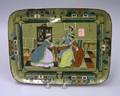 1908 Buffalo Pottery Deldare Ware Heirlooms Tray