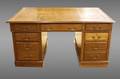 English Georgian Mahogany Partners Desk