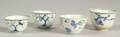 Four Porcelain Wine Cups