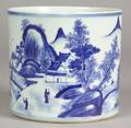 Blue and White Brush Pot