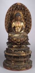 Carved Giltwood Buddha
