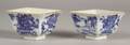 Pair of Square Blue and White Bowls