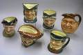 Six Large Royal Doulton Character Jugs