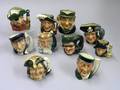 Ten Small Royal Doulton Character Jugs