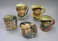 Five Large Royal Doulton Character Jugs