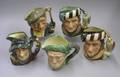 Five Large Royal Doulton Character Jugs