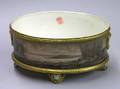 Paris Porcelain Gilt and Handpainted Sepia Landscape Decorated Footed Planter