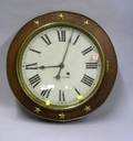Seth Thomas Mahogany Veneered and Brass Mounted Gallery Clock