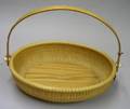 Oval Modern Nantucket Woven Basket with Swing Handle