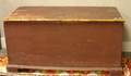 Red Painted Pine Dovetailconstructed Blanket Chest