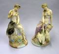 Pair of Continental Bisque Figural Groups