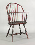 New England sackback Windsor armchair ca 1800