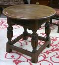 Hale  Kilburn Mfg Co Jacobeanstyle Carved Oak Occasional Table