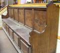 Italian Carved Walnut LiftSeat Hall Bench