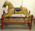 Late 19th Century Carved and Painted Wooden Hobby Horse