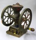 Charles Parker Co Painted Cast Iron Coffee Grinder