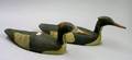 Pair of Carved and Painted Wooden Merganser Duck Decoys