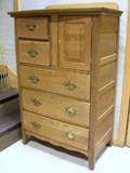 Early 20th Century Oak Tall Chest
