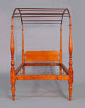 Federal maple canopy bed ca 1825