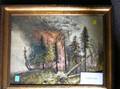 Three Framed Asian Export Silk Thread Needlework Landscapes