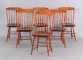 Set of six rodback windsor side chairs ca 1830