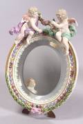 Meissen Porcelain Framed Mirror
