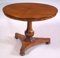 Regency Walnut Circular Center Table